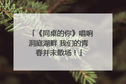 《同桌的你》唱响洞庭湖畔 我们的青春并未散场！