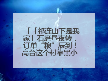 「祁连山下是我家」石磨昼夜转，订单“粮”辰到！高台这个村靠黑小麦面粉拿下成立来最大订单