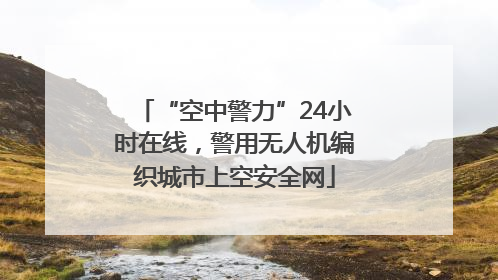 “空中警力”24小时在线，警用无人机编织城市上空安全网