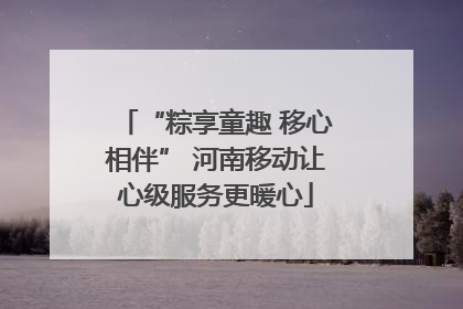“粽享童趣 移心相伴” 河南移动让心级服务更暖心