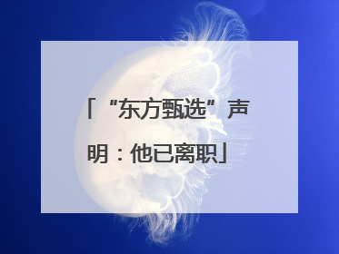 “东方甄选”声明：他已离职