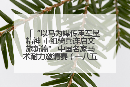 “以马为媒传承军垦精神 重组骑兵连启文旅新篇” 中国名家马术耐力邀请赛（一八五团站）暨重启骑兵连活动正式启动
