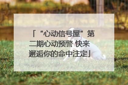 “心动信号屋”第二期心动预警 快来邂逅你的命中注定