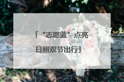 “志愿蓝”点亮日照双节出行