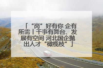 “岗”好有你 企有所需丨干事有舞台、发展有空间 河北国企抛出人才“橄榄枝”