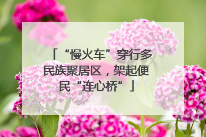 “慢火车”穿行多民族聚居区，架起便民“连心桥”