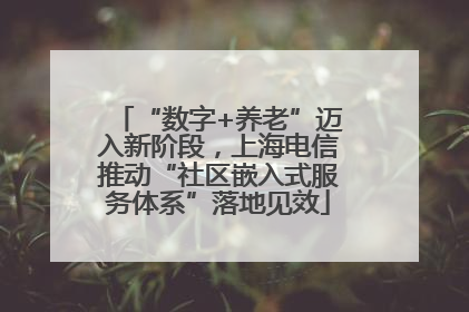 “数字+养老”迈入新阶段，上海电信推动“社区嵌入式服务体系”落地见效