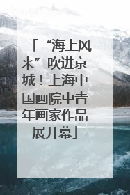 “海上风来”吹进京城！上海中国画院中青年画家作品展开幕