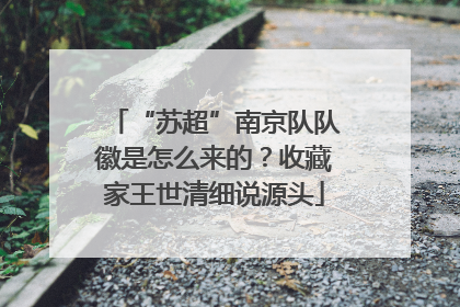 “苏超”南京队队徽是怎么来的？收藏家王世清细说源头