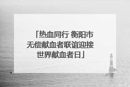 热血同行 衡阳市无偿献血者联谊迎接世界献血者日