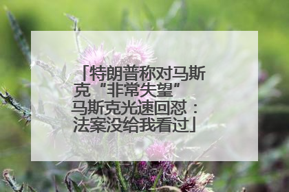 特朗普称对马斯克“非常失望” 马斯克光速回怼：法案没给我看过