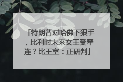 特朗普对哈佛下狠手，比利时未来女王受牵连？比王室：正研判