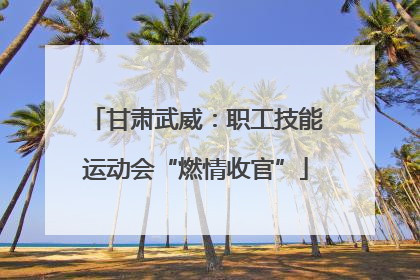 甘肃武威：职工技能运动会“燃情收官”