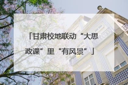 甘肃校地联动“大思政课”里“有风景”