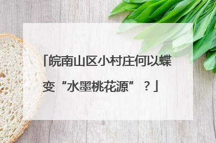 皖南山区小村庄何以蝶变“水墨桃花源”？