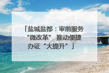 盐城盐都：审前服务“微改革” 推动便捷办证“大提升”