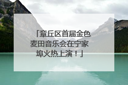 章丘区首届金色麦田音乐会在宁家埠火热上演！