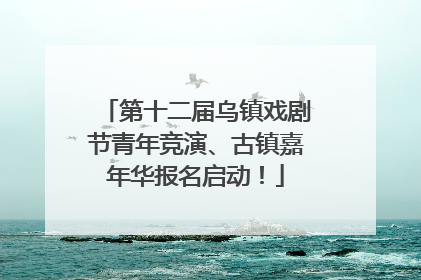 第十二届乌镇戏剧节青年竞演、古镇嘉年华报名启动！