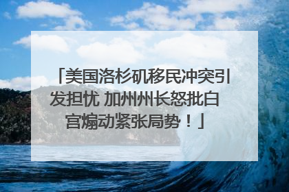 美国洛杉矶移民冲突引发担忧 加州州长怒批白宫煽动紧张局势！