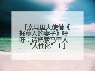 索马里大使借《掘墓人的妻子》呼吁：请把索马里人“人性化”！