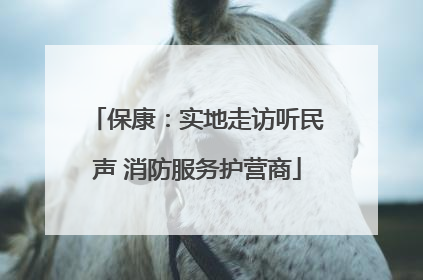 保康：实地走访听民声 消防服务护营商
