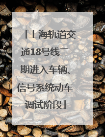 上海轨道交通18号线二期进入车辆、信号系统动车调试阶段
