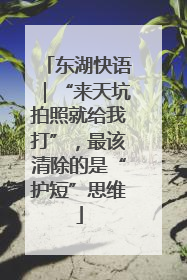 东湖快语｜“来天坑拍照就给我打”，最该清除的是“护短”思维