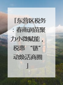 东营区税务：春雨润苗聚力小微赋能，税惠 “链” 动焕活商圈