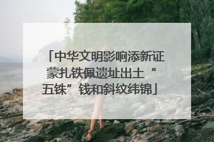 中华文明影响添新证 蒙扎铁佩遗址出土“五铢”钱和斜纹纬锦