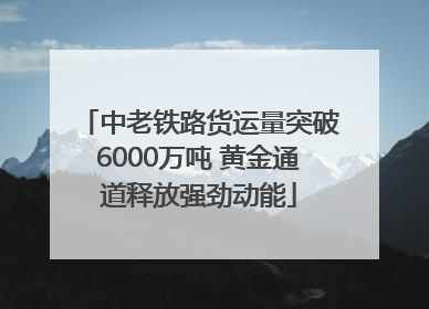 中老铁路货运量突破6000万吨 黄金通道释放强劲动能