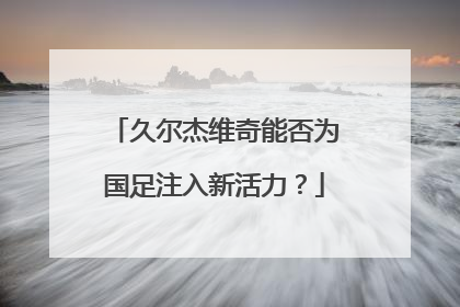 久尔杰维奇能否为国足注入新活力？