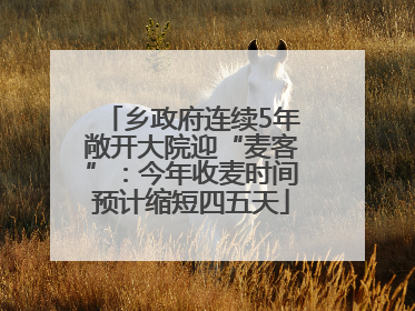 乡政府连续5年敞开大院迎“麦客”：今年收麦时间预计缩短四五天