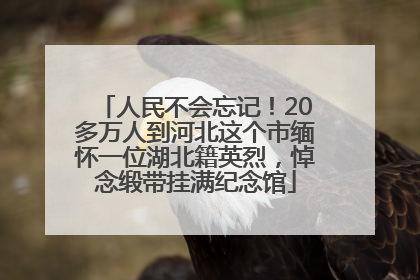 人民不会忘记！20多万人到河北这个市缅怀一位湖北籍英烈，悼念缎带挂满纪念馆