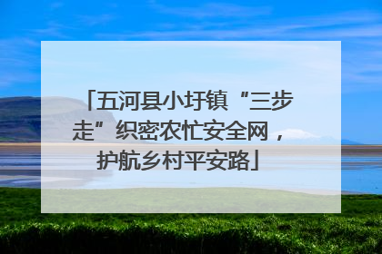 五河县小圩镇“三步走”织密农忙安全网，护航乡村平安路