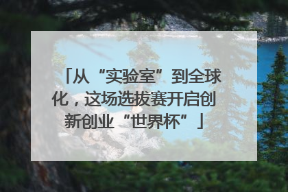 从“实验室”到全球化，这场选拔赛开启创新创业“世界杯”