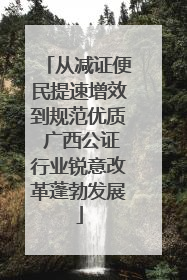 从减证便民提速增效到规范优质 广西公证行业锐意改革蓬勃发展