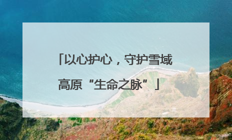 以心护心，守护雪域高原“生命之脉”