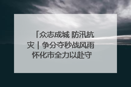 众志成城 防汛抗灾｜争分夺秒战风雨 怀化市全力以赴守护人民群众安全
