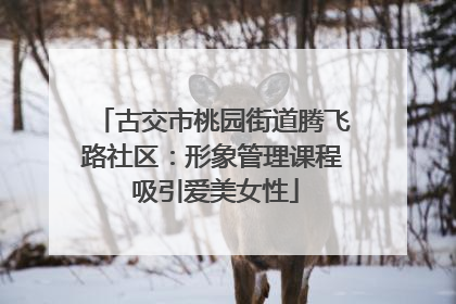 古交市桃园街道腾飞路社区：形象管理课程 吸引爱美女性