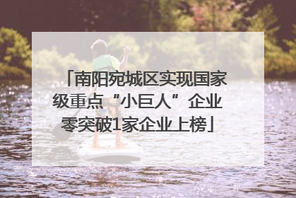 南阳宛城区实现国家级重点“小巨人”企业零突破1家企业上榜
