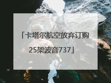 卡塔尔航空放弃订购25架波音737