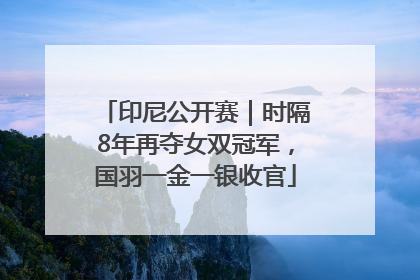 印尼公开赛｜时隔8年再夺女双冠军，国羽一金一银收官