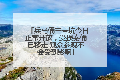 兵马俑三号坑今日正常开放，受损秦俑已移走 观众参观不会受到影响
