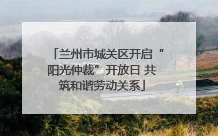 兰州市城关区开启“阳光仲裁”开放日 共筑和谐劳动关系