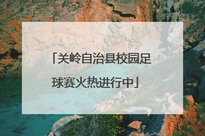 关岭自治县校园足球赛火热进行中