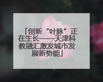 创新“叶脉”正在生长——天津科教融汇激发城市发展新势能