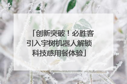创新突破！必胜客引入宇树机器人解锁科技感用餐体验