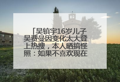 吴镇宇16岁儿子吴费曼因变化太大登上热搜，本人晒搞怪照：如果不喜欢现在的我可以离开