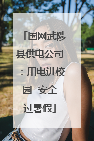 国网武陟县供电公司：用电进校园  安全过暑假
