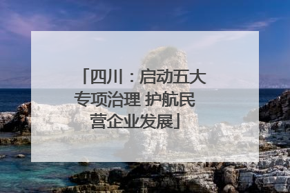 四川：启动五大专项治理 护航民营企业发展
